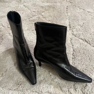 Anne Klein kitten heel booties